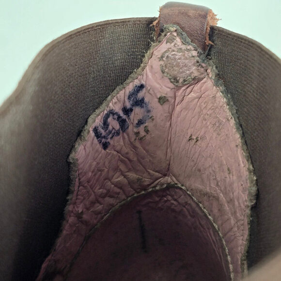 Women's Brown Leather Ankle Boots - Picture 11 of 12